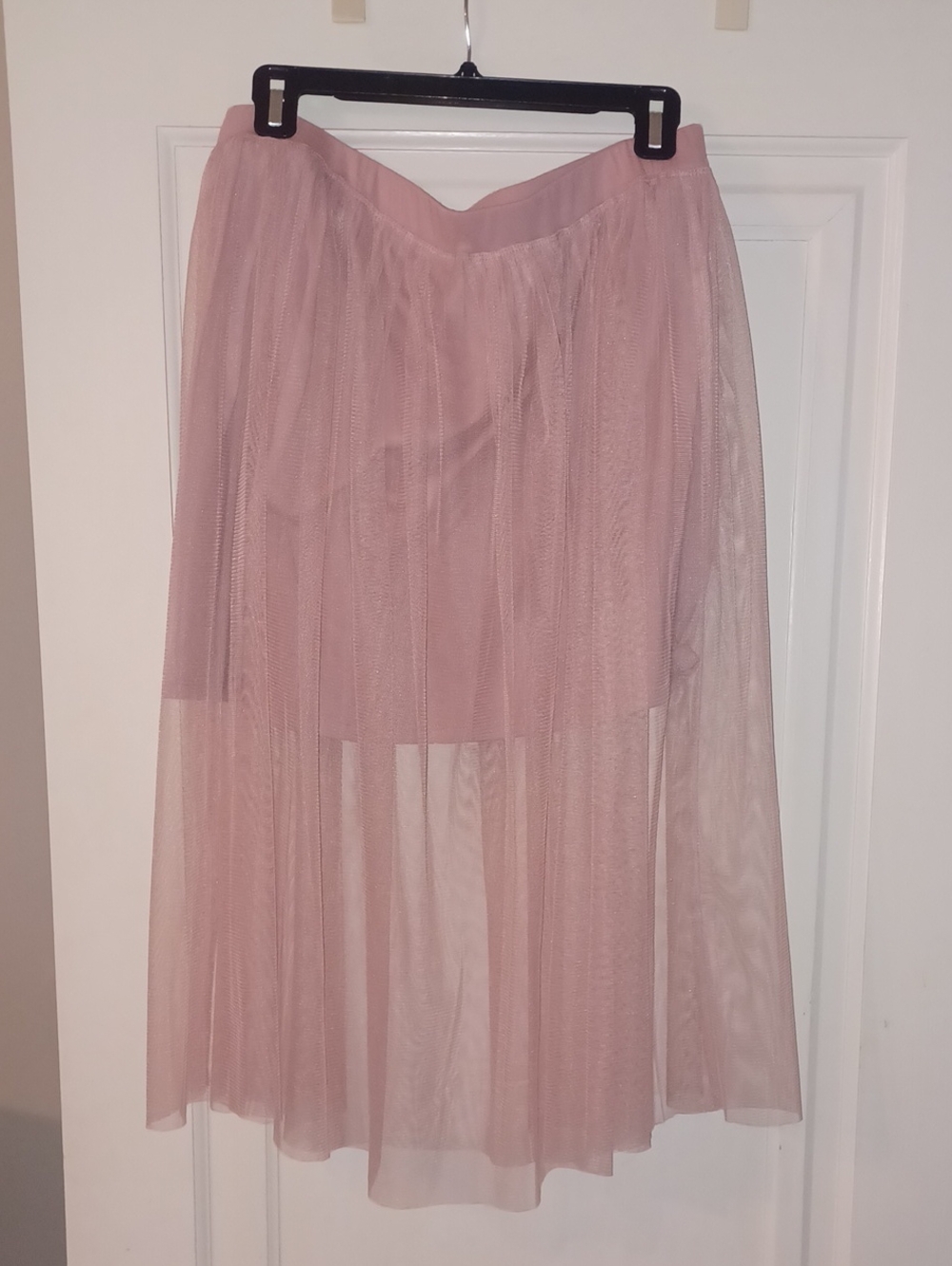 Mossimo Supply Co. Dusty Rose Layered Tulle Midi Skirt